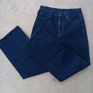 Uniqlo Kaihara Selvege Dark Indigo High Rise Woman's Denim Jeans